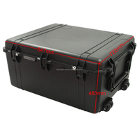 Grande mallette de transport en plastique rigide, étanche IP67, antichoc, pour équipement audio et vidéo, drones et outils, mousse personnalisable