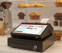 Sistema POS de Diseño Perfecto SC-A12Pro con Pantalla Principal de 11.6/12.5 Pulgadas y Segunda Pantalla LED-8, Lector de Tarjetas NFC, Pantalla Táctil, Función SDK, Android 14
