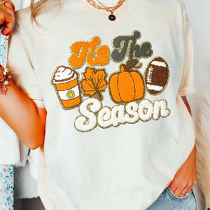 Venta al por mayor grandes parches de chenilla de Halloween para planchar lindos parches de chenilla de calabaza con lazo fantasma de lentejuelas temporada de otoño para sudadera de mujer - Product Image 4