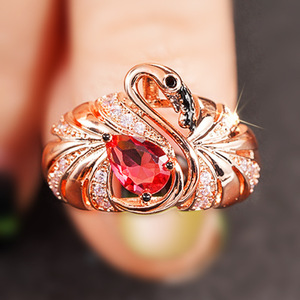 Anello con Design a Fenicottero, Gioiello di Tendenza in Stile Animale per Vacanze, per Donne - Product Image 2