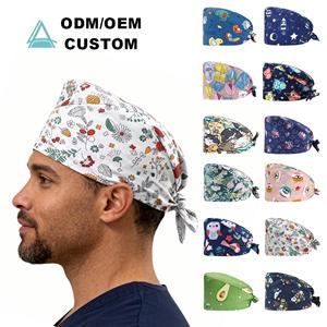 Gorro de Enfermera con Espacio para Cola de Caballo, Gorro Quirúrgico, Gorro de Hospital para Cabello Largo - Product Image 1