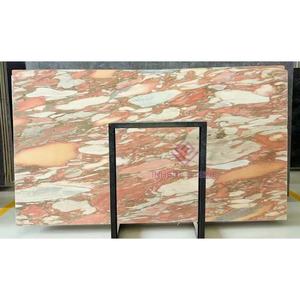 Fashion Design Norwegian Rose <strong>Marble</strong> <strong>Slab</strong> for Fireplace <strong>Hearth</strong> Mantels and Surrounds Wall Art Installations - Product Image 3