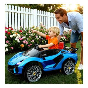 Auto Eléctrico para Niños, Doble Tracción, Carcasa Exterior de Plástico Resistente, Reproductor de Música MP3 Educativo, Batería de 6V4.5 - Product Image 3