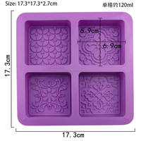 Articles Ménagers Moules en Silicone DIY pour Savon, Barres de Savon Artisanales, Gâteaux au Chocolat, Glaçons, Résine Artistique et Fabrication de Bougies