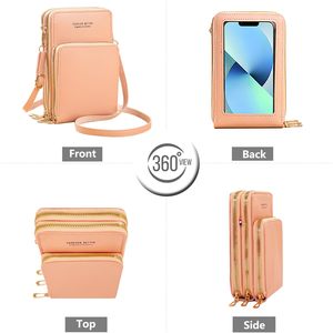 Borsa a <span class=keywords><strong>Tracolla</strong></span> Piccola in Pelle PU per Donne, Porta Cellulare con Schermo Touch, Pochette <span class=keywords><strong>Portafoglio</strong></span> con Cinturino - Product Image 4