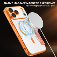 Étui portefeuille magnétique à rabat en cuir PU avec texture carbone premium pour iPhone 18 17 Pro Max, dos transparent avec film de protection pour objectif