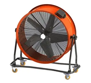 600MM 24Inch Portable Industrial Drum Blower Fan 220V Double Ball Bearing Motor Fan Blowers