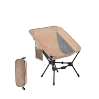 Chaise pliante carrée en acier pour le camping - Portable pour la randonnée, la pêche et les pique-niques