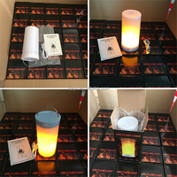 Lampe à flamme rechargeable USB avec fixation magnétique Télécommande Ampoule à flamme LED Veilleuse décorative