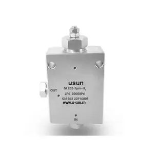 Usun Brand Model: GL202-40um 20,000 PSI Angle type High pressure stainless steel In Line filter for water or oil testing equ