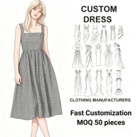 Robe longue en mousseline à col bénitier personnalisée, coupe ajustée, anti-plis, imprimée, pour femme, marque privée, usine OEM, petite série, MOQ 50