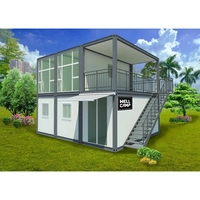 Maisons conteneurs de luxe portables et habitables, 3 chambres, maisons préfabriquées, conteneurs