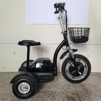 Scooter électrique Zappy portable RoHs pour les trajets quotidiens, 350W, 35-40KM, de qualité, tricycle avec option panier