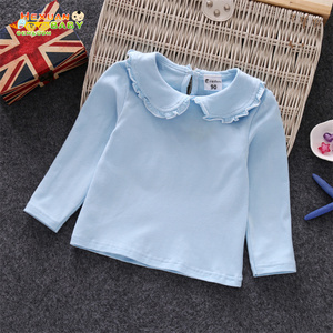 Camisas <span class=keywords><strong>de</strong></span> Encaje <span class=keywords><strong>de</strong></span> Algodón <span class=keywords><strong>para</strong></span> <span class=keywords><strong>Niñas</strong></span> Pequeñas, Bebés y Niños Pequeños, Camiseta Blanca <span class=keywords><strong>de</strong></span> <span class=keywords><strong>Manga</strong></span> <span class=keywords><strong>Larga</strong></span> con Logotipo Estampado, <span class=keywords><strong>Blusas</strong></span> - Product Image 2
