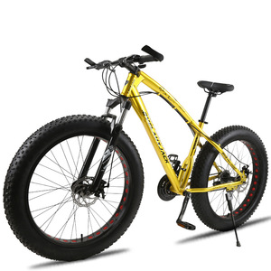 Bicicletta da Spiaggia e Neve 20-26 Pollici, 21 Velocità, Pneumatici Larghi, Doppio Freno <span class=keywords><strong>a</strong></span> Disco, Bici Fuoristrada con Pneumatici Larghi - Product Image 6