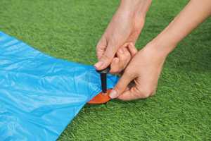 Toboggan aquatique gonflable écologique en PVC pour l'extérieur, équipement de jeu aquatique d'été pour la cour - Product Image 2