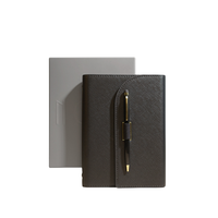 Classeur à 6 anneaux avec logo personnalisé pour carnet de notes, couleur simili cuir, format A5 A6