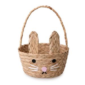<span class=keywords><strong>Cesta</strong></span> de Conejito de Pascua de Jacinto de Agua y Esparto, Tejida a Mano, con Diseño de Conejo Adorable, para Regalo de Pascua, Decoración, Caza de Huevos, <span class=keywords><strong>Picnic</strong></span>, Organizador del Hogar - Product Image 1