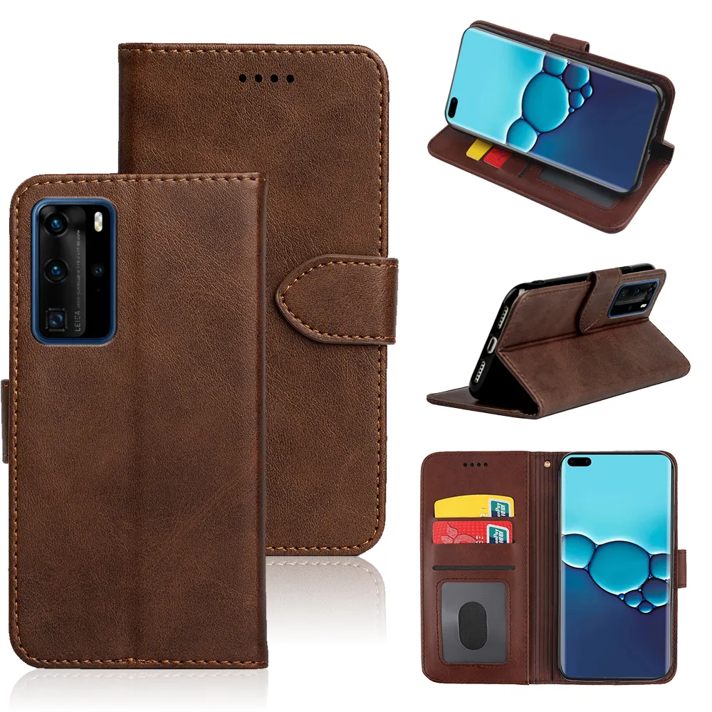 Flip PU Leather Wallet Business Cell Phone Cases For Huawei Nova 5i Pro 5z 5t 5 4 4e 3 3i 3e 2 Lite 2i 2s Case