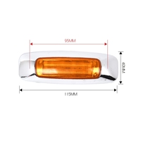 Feux de position latéraux LED pour remorque de camion Rouge Vert Bleu Ambre Blanc 24V Étanche