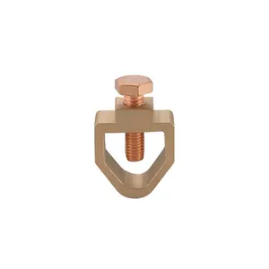 RTC type 20mm brass grounding rod clamp 25*3mm copper tape connector