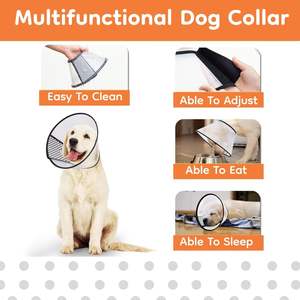 조절 가능한 개 보호용 엘리자베스 목걸이 부드러운 개 목 회복용 안티 바이트 목걸이 - Product Image 4