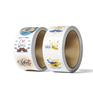 Bán buôn tùy chỉnh của riêng bạn Sticker 1inch tự dính trang trí dán nhãn CuộN tùy chỉnh Quà Tặng Ngày của Cha đặt cho CHA - Product Image 2
