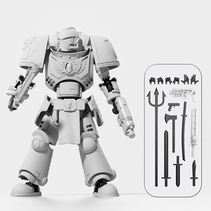 Figurines d'action 3D personnalisées, poupées en plastique, jouet DIY, figurine d'action de guerrier médiéval, figurine de chevalier à collectionner, jouet figurine d'action avec armure - Product Image 2