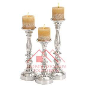 Soportes de velas navideñas de aluminio y Metal de alta calidad, superventas, soporte de Pilar, centros de mesa para decoraciones del hogar - Product Image 6