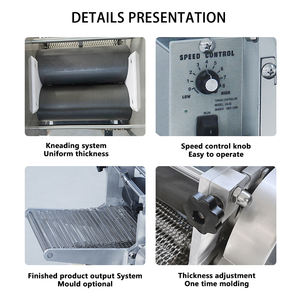 Máquina para Hacer Pan Pita Duradera, Máquina para Hacer Tortillas de Maíz, Máquina Multifuncional para Hacer Arepas, Tortillas y Naan para Restaurante - Product Image 2