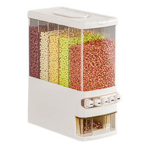 Grain Storage Box Food Grade Sealed Insect Proof Household Divided Rice Bucket Rectangle Shape With Lid - Product Image 5