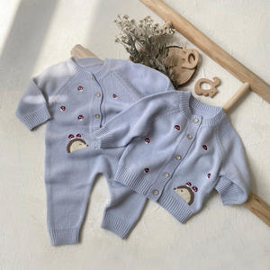 Ropa De Bebé Recién Nacido Para Otoño e Invierno Mameluco Suéter De Moda Para Niño Pelele Para Niña Mono De Bebé Tejido Con Champiñones - Product Image 2