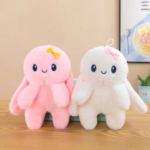 Prix d'usine Peluche grenouille de 8 pouces, douce, avec feuille de <span class=keywords><strong>lotus</strong></span>, couleur personnalisée, rembourrée en coton PP, coussin décoratif - Product Image 5