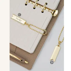 Set regalo all'ingrosso nuovi arrivi A5 A6 diario personalizzato in pelle pu tassel bookmarker binder notebook con chiusura magnetica