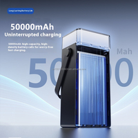 Premium 50000mAh RGB Camping Power Bank PD 22.5W Charge rapide avec lumière LED Affichage numérique Câbles intégrés