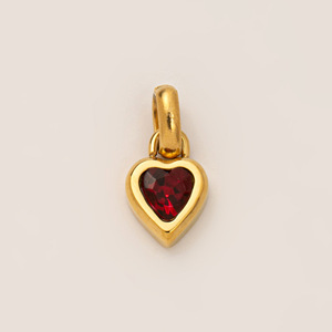 Pendentif en acier titane en forme de cœur avec douze pierres de naissance, accessoires de cadeau familial personnalisables avec nom et lettre - Product Image 3