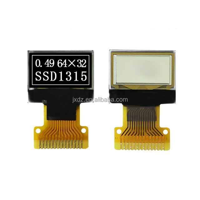 0.49 Inch OLED Display 64*32 Dot matrix Smart Cup OLED Screen SSD1315 Compatible with SSD1306 Driver 14Pin IIC Interface