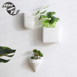 Arredamento moderno soggiorno personalizzato delicato hotel decorativo ceramica <span class=keywords><strong>muro</strong></span> vaso di fiori - Product Image 4