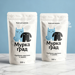 Sacs d'emballage pour aliments pour chats, fabrication en usine, impression de logo personnalisée, pochette autoportante avec fermeture éclair pour produits alimentaires pour animaux de compagnie - Product Image 4