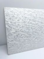 Plaque en acrylique moulée à la main, marbrée blanche nacrée, épaisseur 3 mm, découpe laser, pour créateurs de cadeaux personnalisés