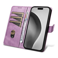 Étui de protection en cuir de luxe pour iPhone 15 16 17 Pro Max avec porte-cartes et rabat, sac bandoulière pour femme