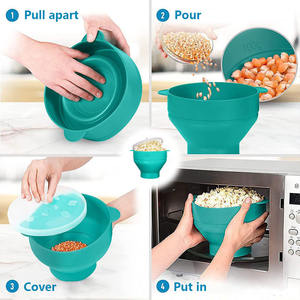 Máquina para hacer <span class=keywords><strong>palomitas</strong></span> de maíz, cuenco de silicona plegable, para <span class=keywords><strong>microondas</strong></span>, cocina casera - Product Image 3