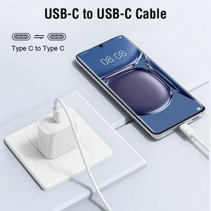 พร้อมจัดส่ง สายชาร์จเร็วแบบปรับแต่งได้ 1 เมตร 2 เมตร 20w PD Usb C to Usb C สำหรับโทรศัพท์ 16/15/14/13 สายชาร์จเร็ว - Product Image 2