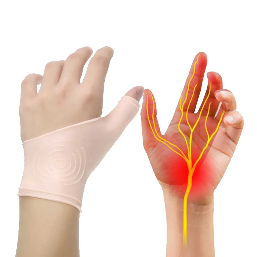 Gel Penopang Pergelangan Tangan dan Jempol, Penopang Pergelangan Tangan Belat untuk Arthritis, Rematik, Karpal Tunnel Silicone Thumb Brace HA01852