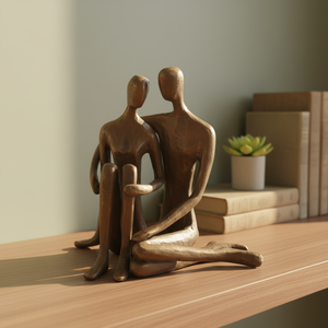 Regalo di Anniversario, Scultura in Ghisa per Coppie, Presente per Giornata Nuziale, Fidanzamento, Natale, Compleanno, San Valentino - Product Image 3