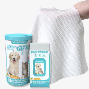 Animaux de compagnie chats chiens nettoyage lingettes humides après miction papier doux larme cul yeux larmes <span class=keywords><strong>dents</strong></span> doigt soins de santé hygiène pattes caca - Product Image 1
