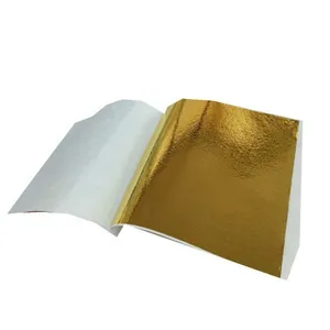 9*9cm 2000 per box B taiwan imitation gold leaf sheet for mirror frame home furniture decoration gold foil paper
