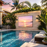 Écran LED fixe extérieur P3.076, étanche IP65, HDR10, haute luminosité 8K, mur vidéo LED publicitaire pour piscine de villa