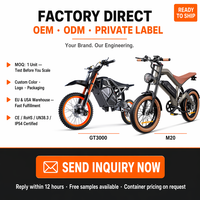 Dirt Mountain Motosikletleri Pit Motocross Sporları Elektrikli Bisiklet E-bisiklet Bisiklet OUXI GT2000 3000W 48V 20Ah 37.3Mph