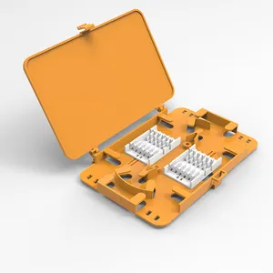 Fibre 12/24 Ports Utilisation empilable Snap In Cover Support d'épissure à double pont amovible Plateau d'épissure à fibre optique